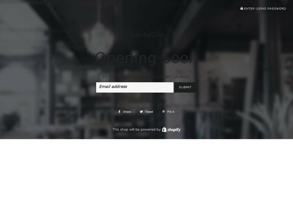 gumbygrip.com shopify website screenshot