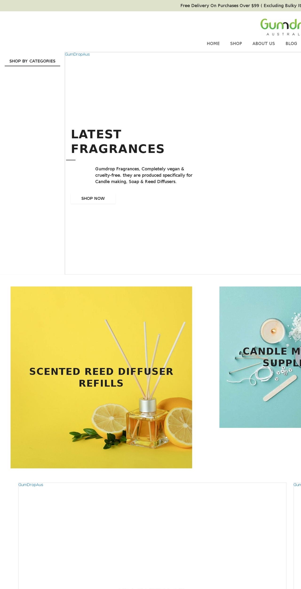 gumdrop.com.au shopify website screenshot