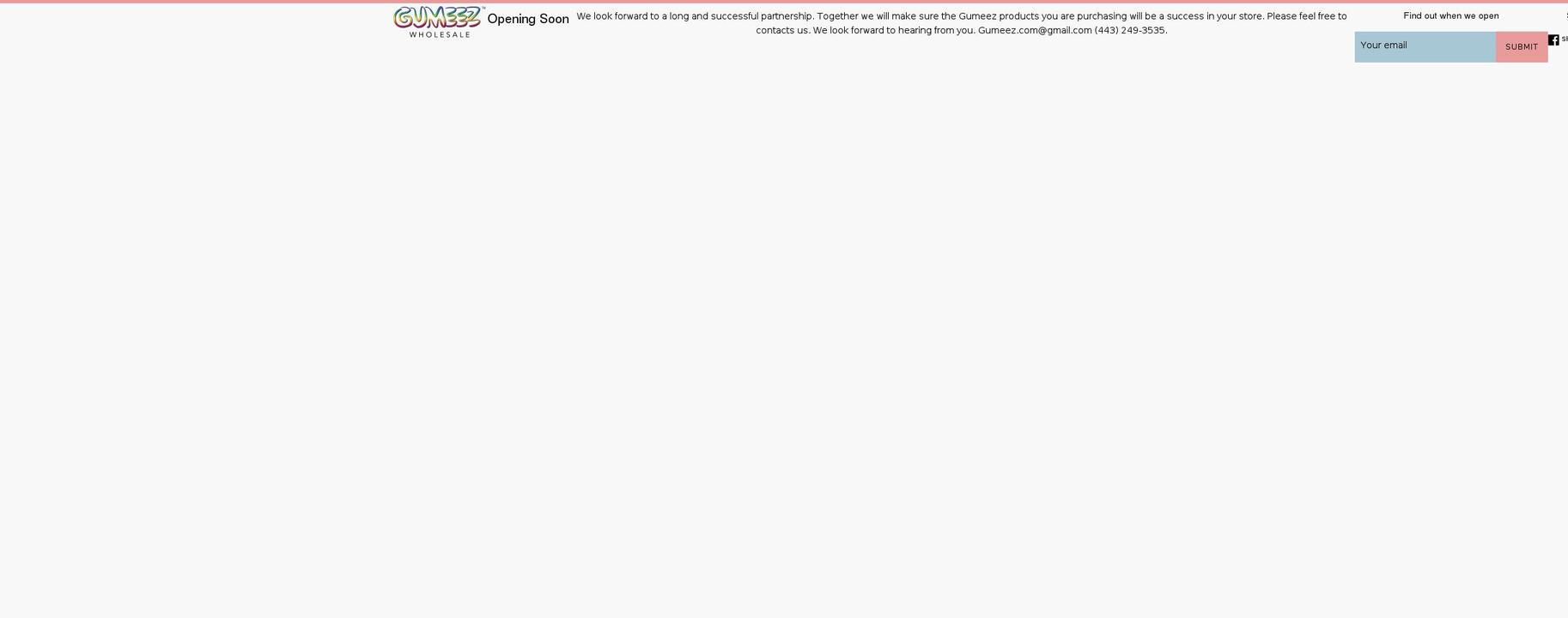 gumeezwholesale.com shopify website screenshot