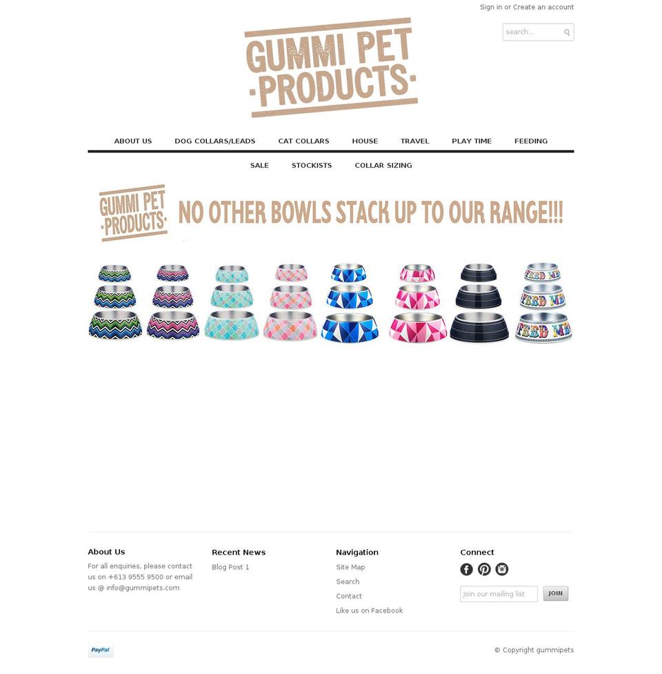 gummipets.com shopify website screenshot