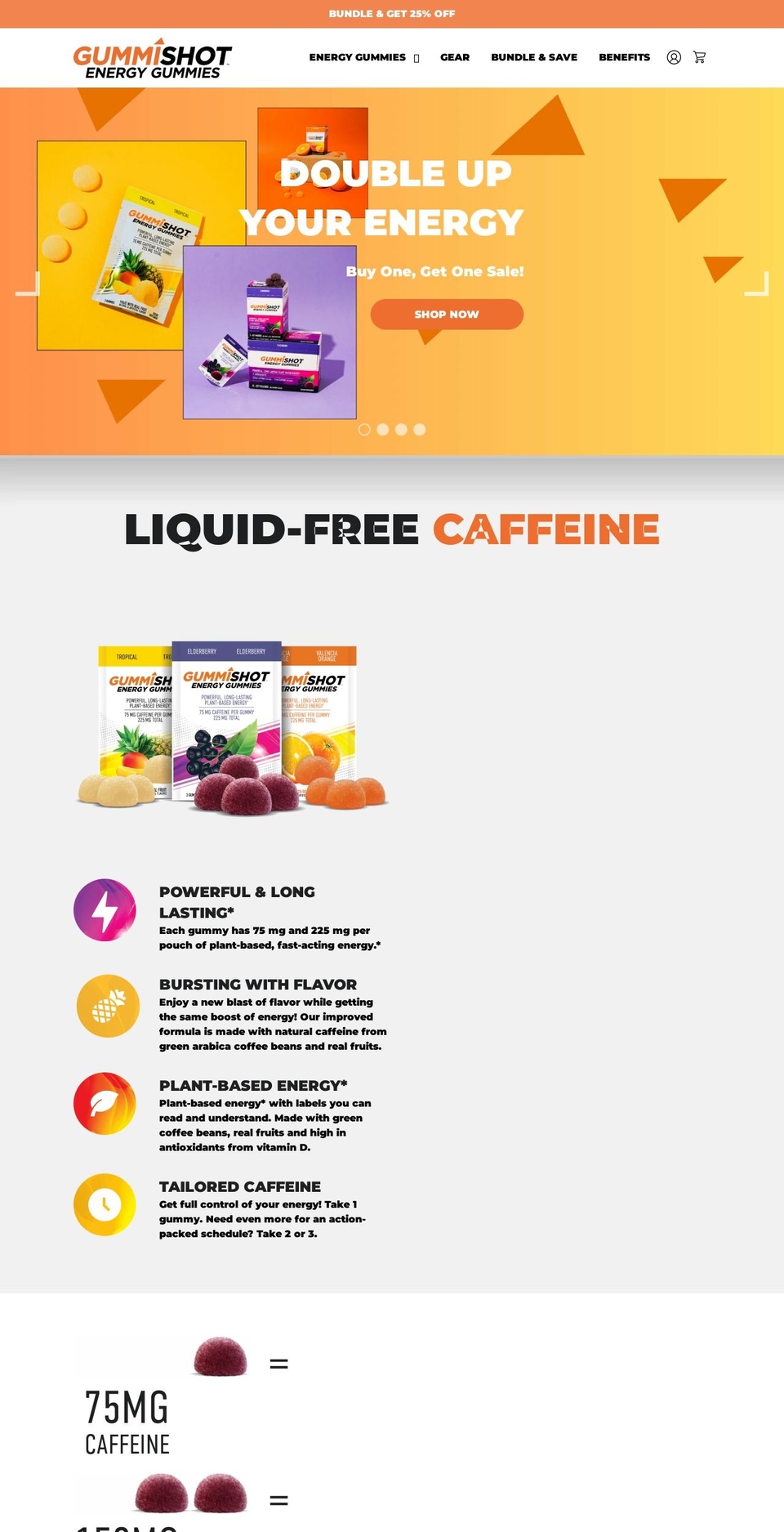 gummishot.com shopify website screenshot
