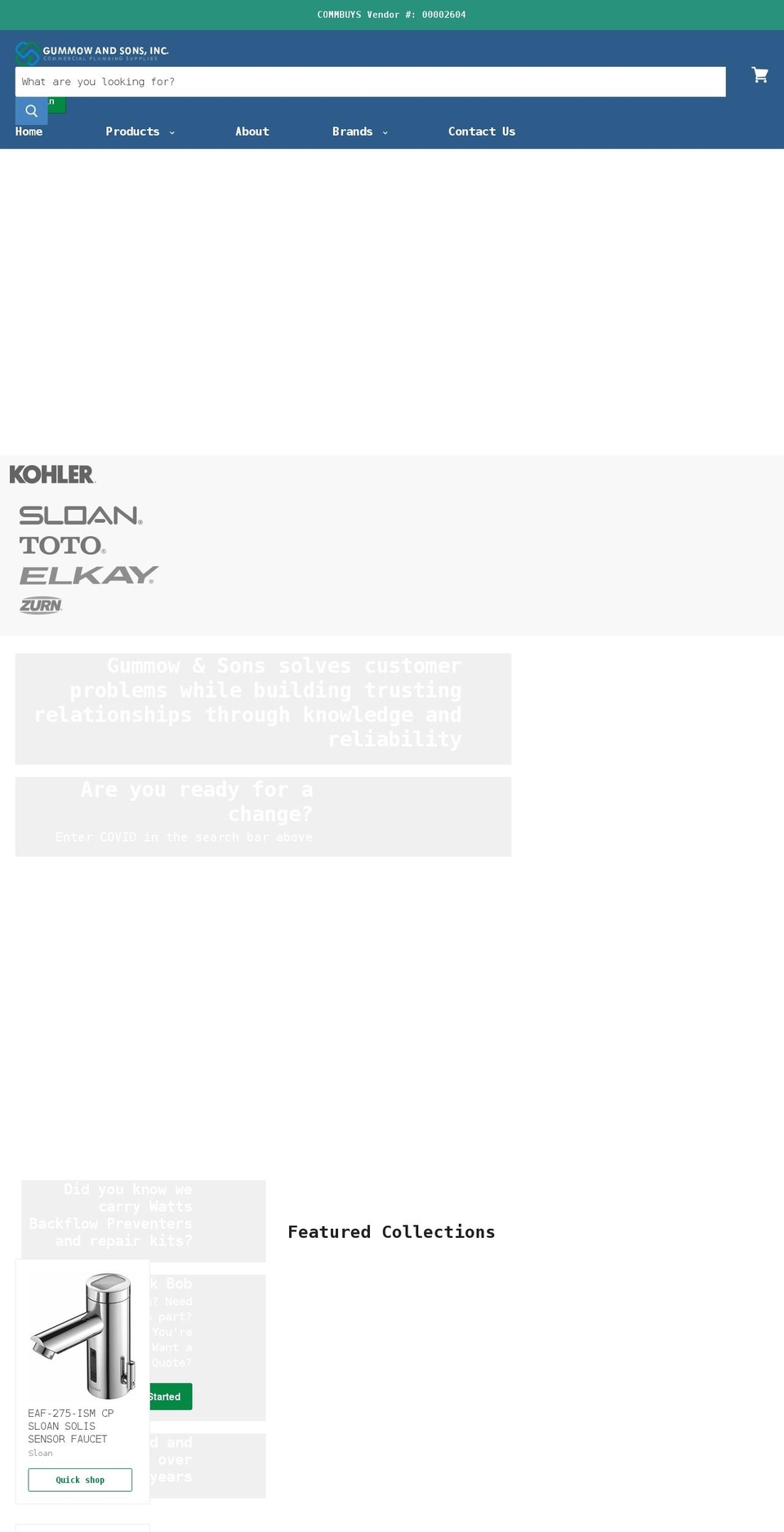 gummowandsons.com shopify website screenshot