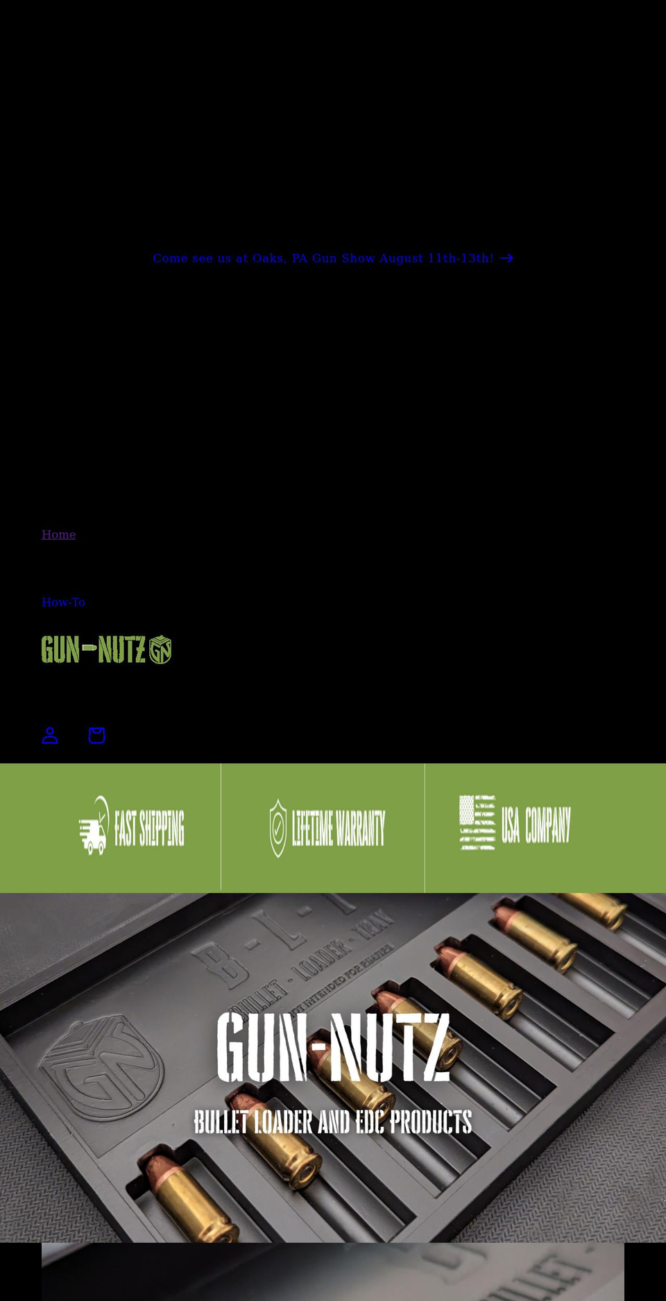 gun-nutz.com shopify website screenshot