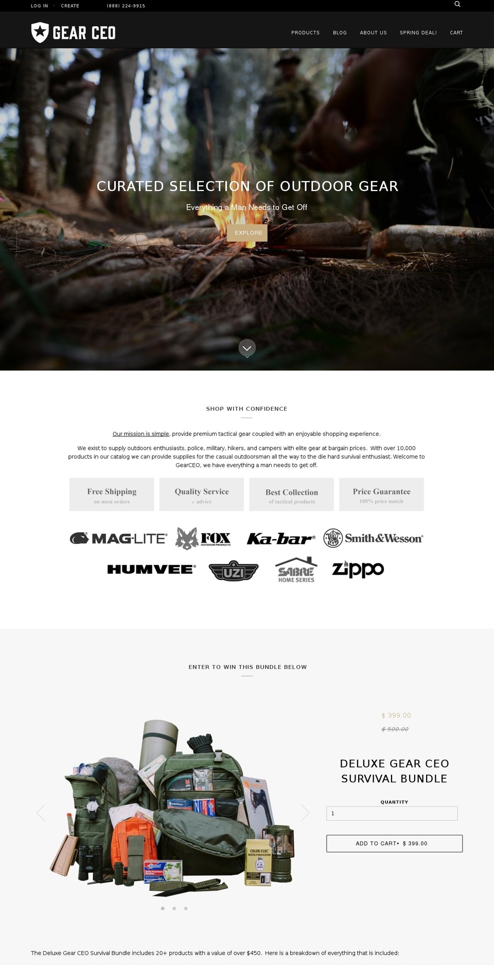 gunceo.com shopify website screenshot