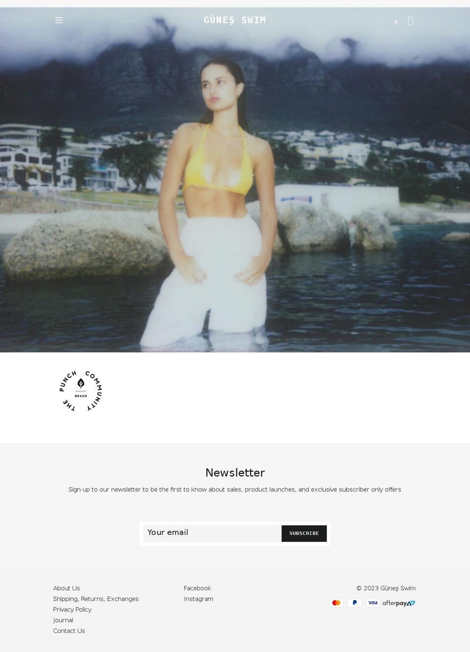 gunesswim.com shopify website screenshot