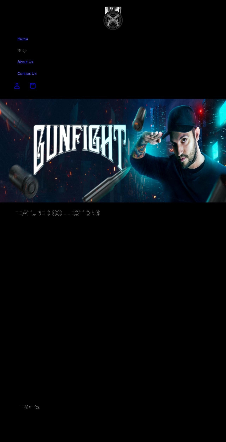 gunfightmerch.com — Shopify storefront screenshot