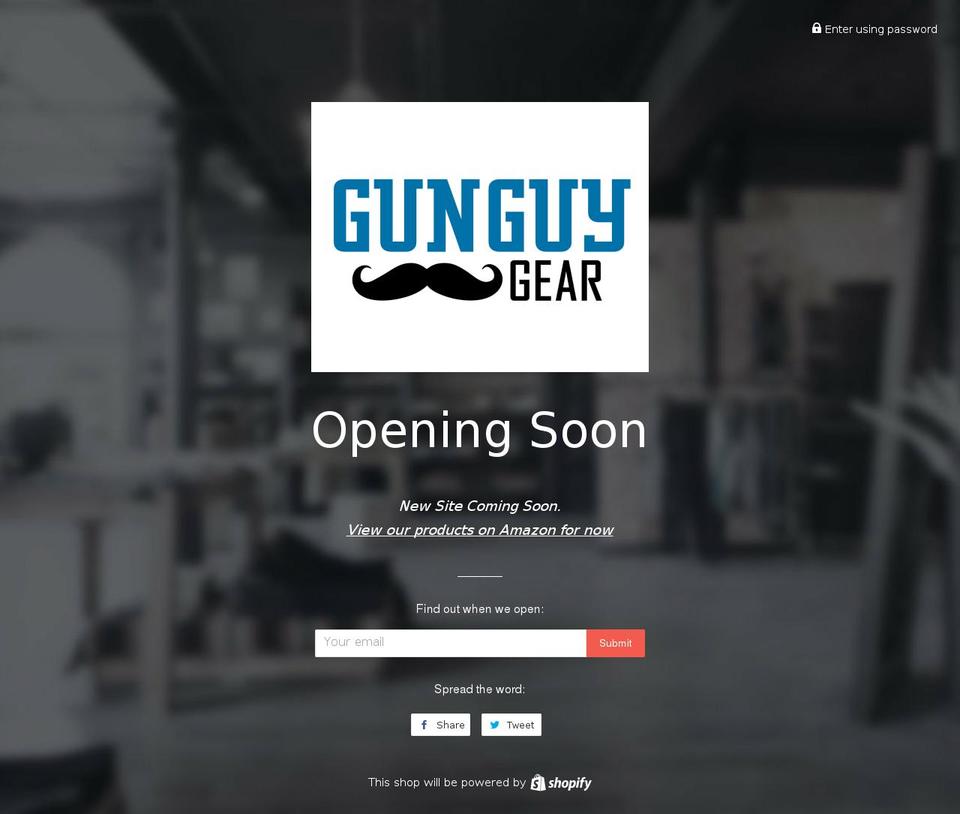 gungeargear.com — Shopify storefront screenshot