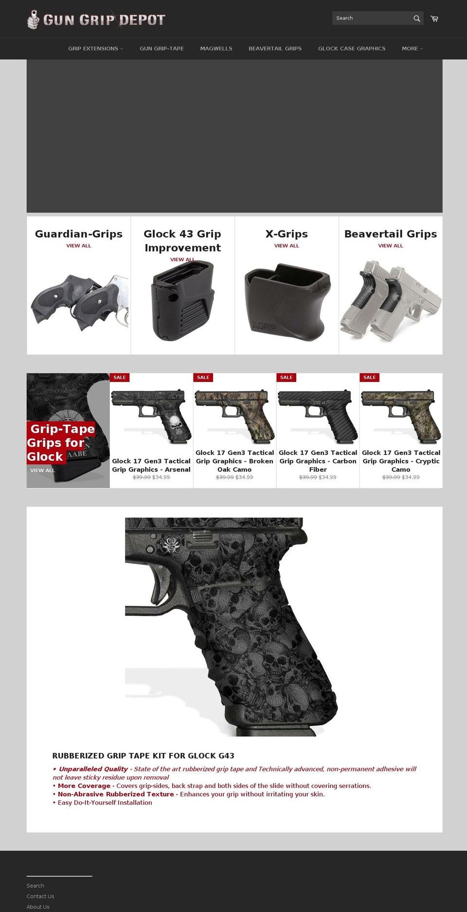 gungripdepot.com — Shopify storefront screenshot