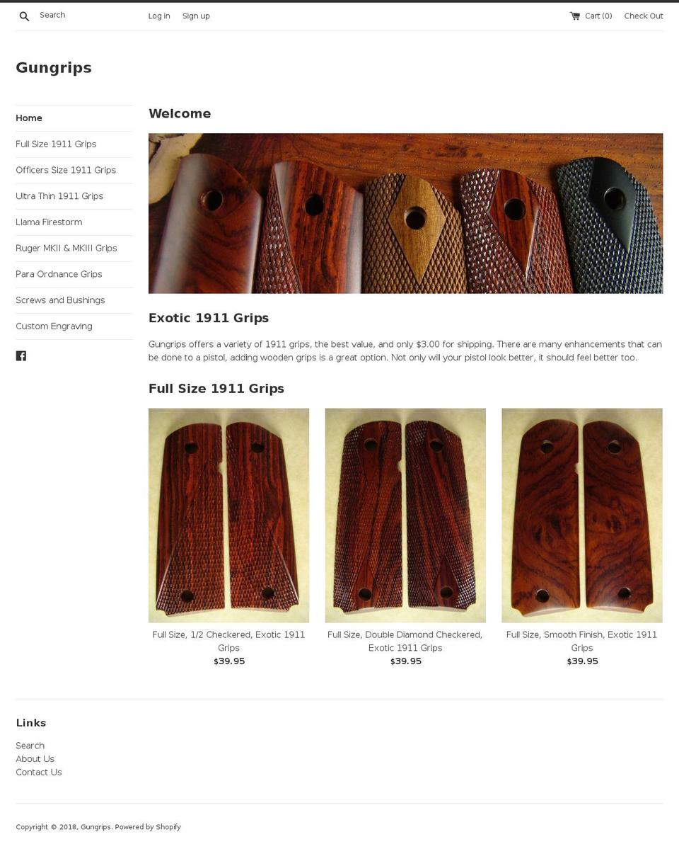 gungrips.us shopify website screenshot