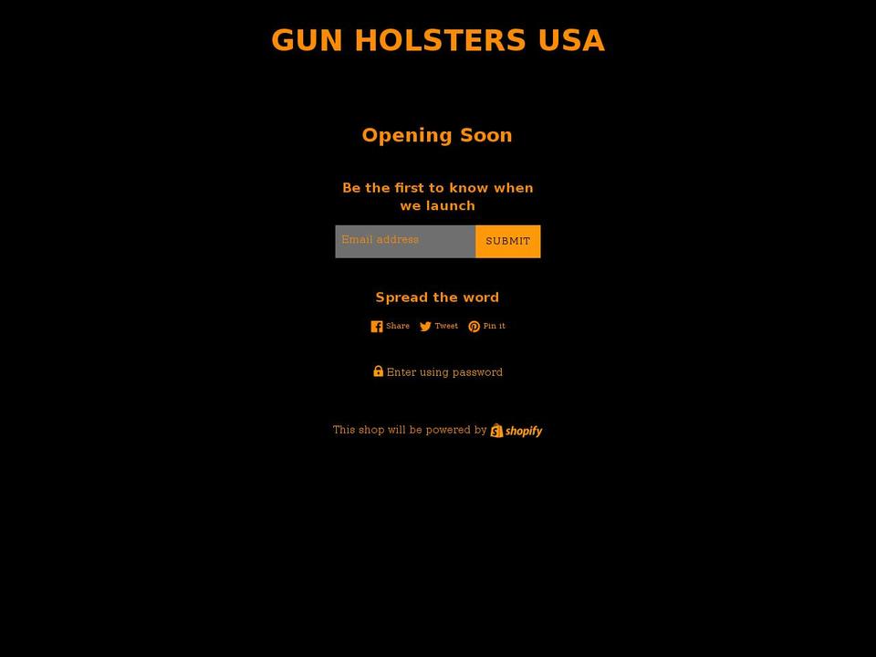 gunholstersusa.com — Shopify storefront screenshot
