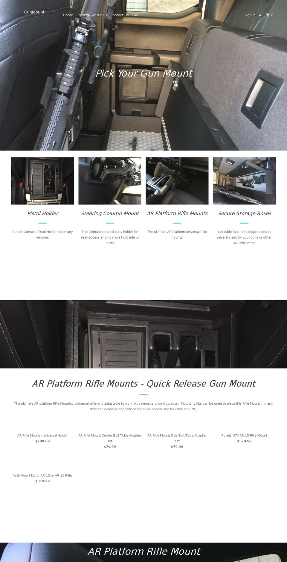 gunmount.com shopify website screenshot