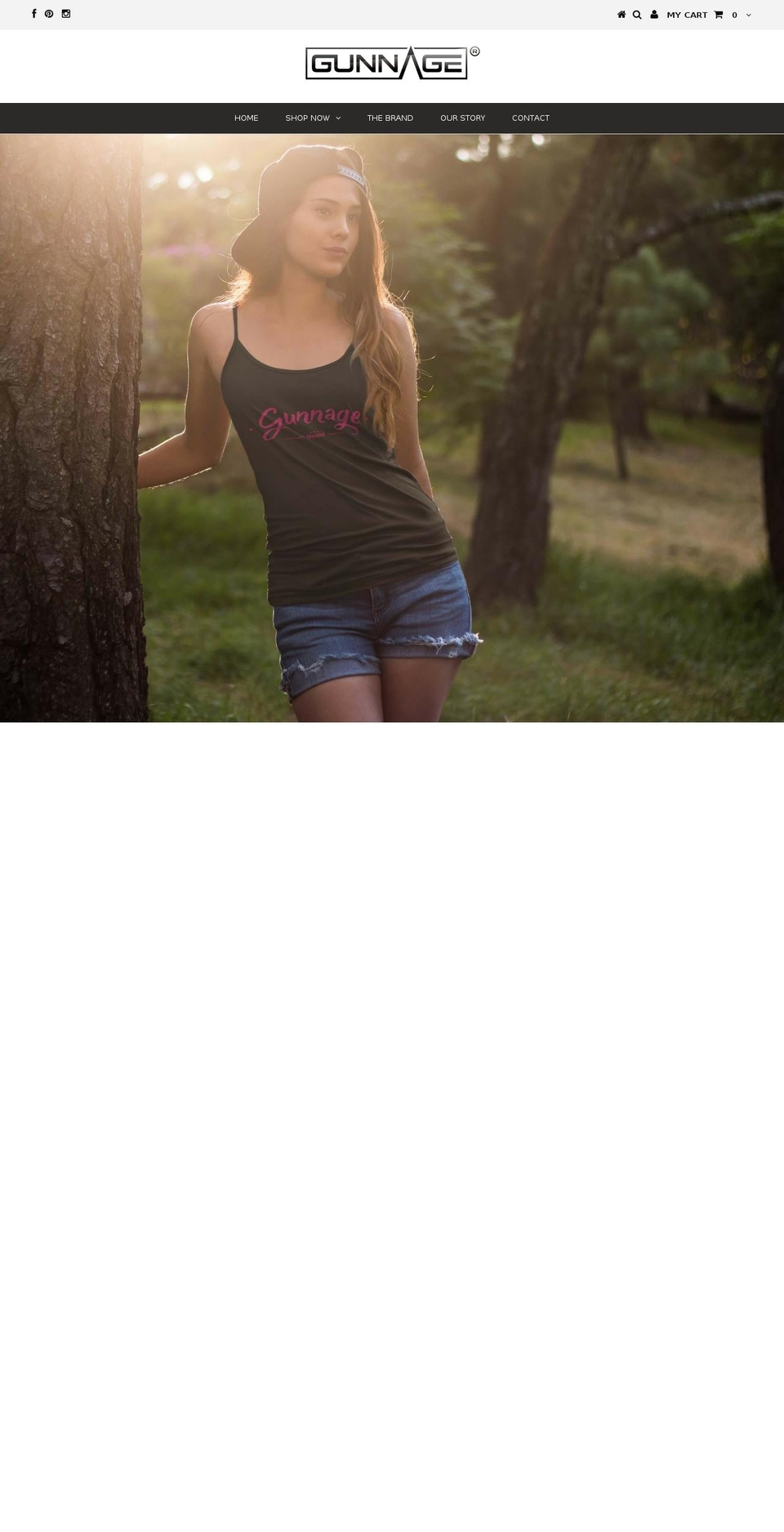 gunnage.com shopify website screenshot