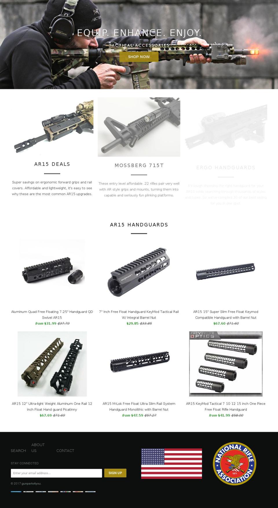 gunparts4you.com shopify website screenshot