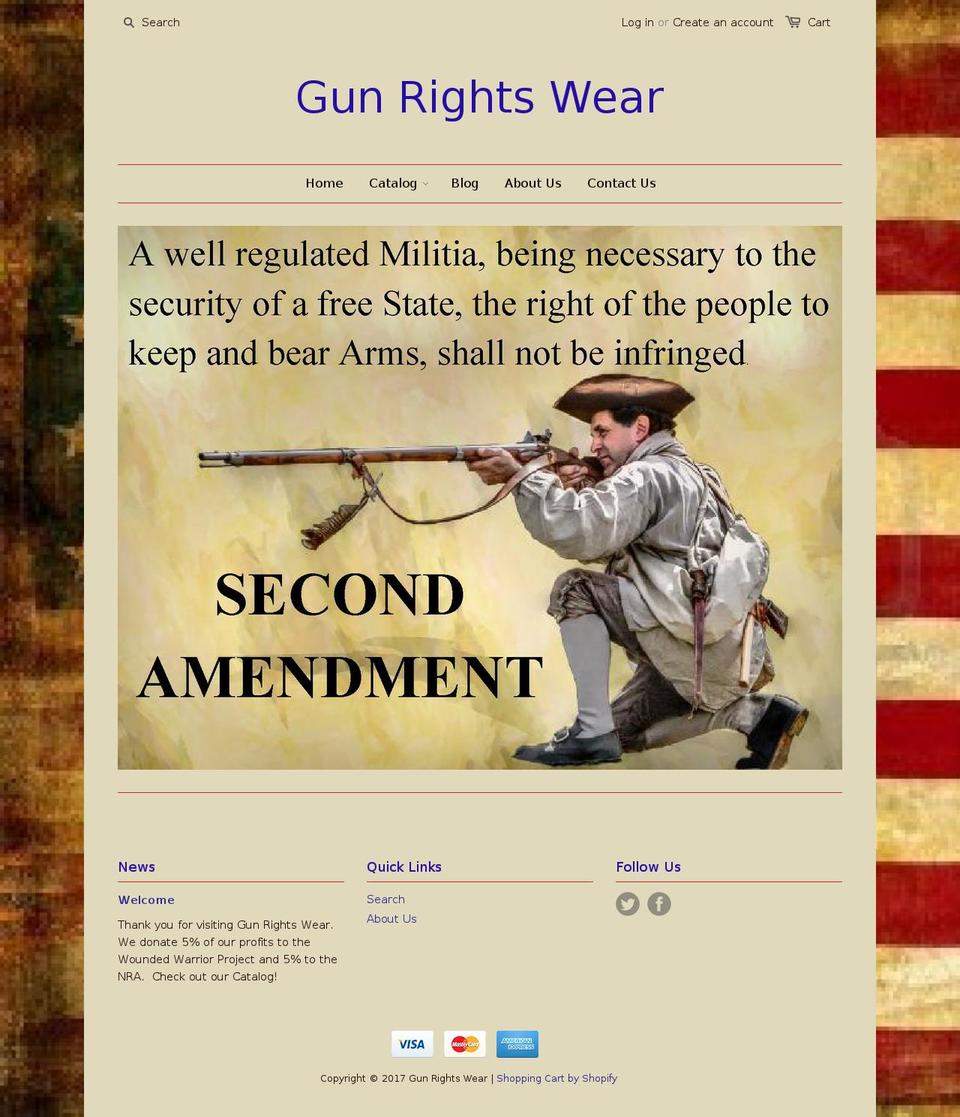 gunrightswear.com shopify website screenshot