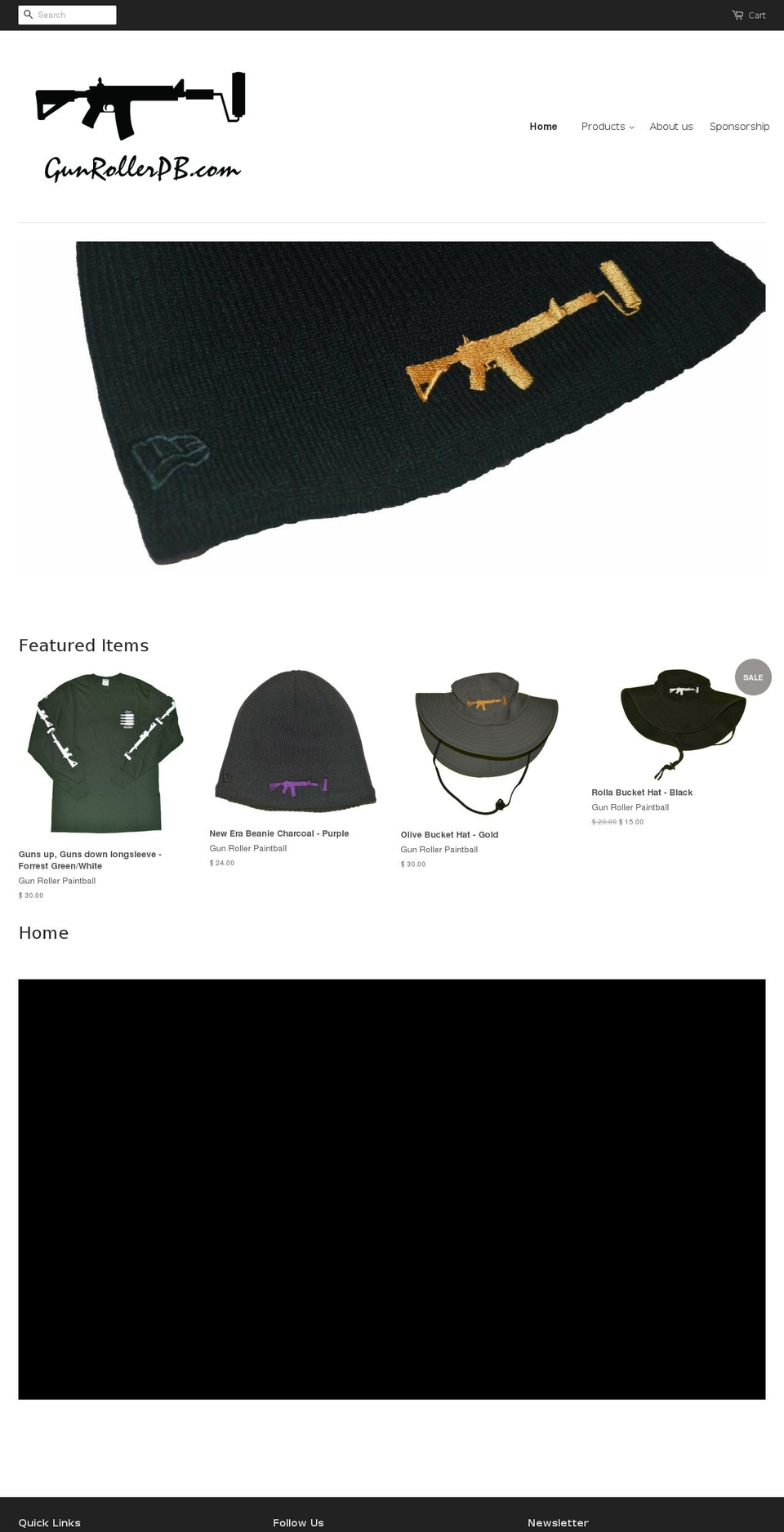 gunrollerpb.com — Shopify storefront screenshot