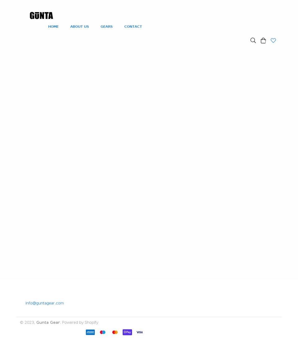 guntagear.com shopify website screenshot