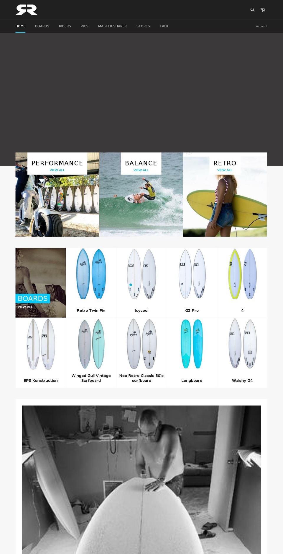 guntherrohnsurfboards.com — Shopify storefront screenshot