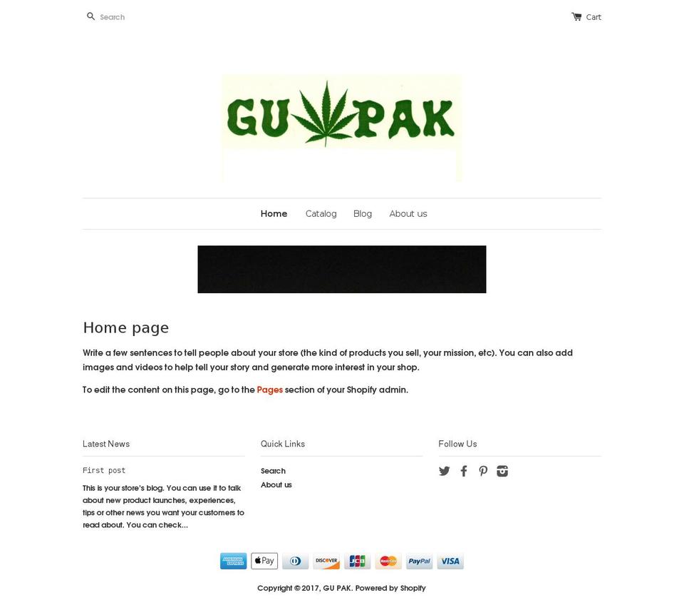 gupak.biz shopify website screenshot