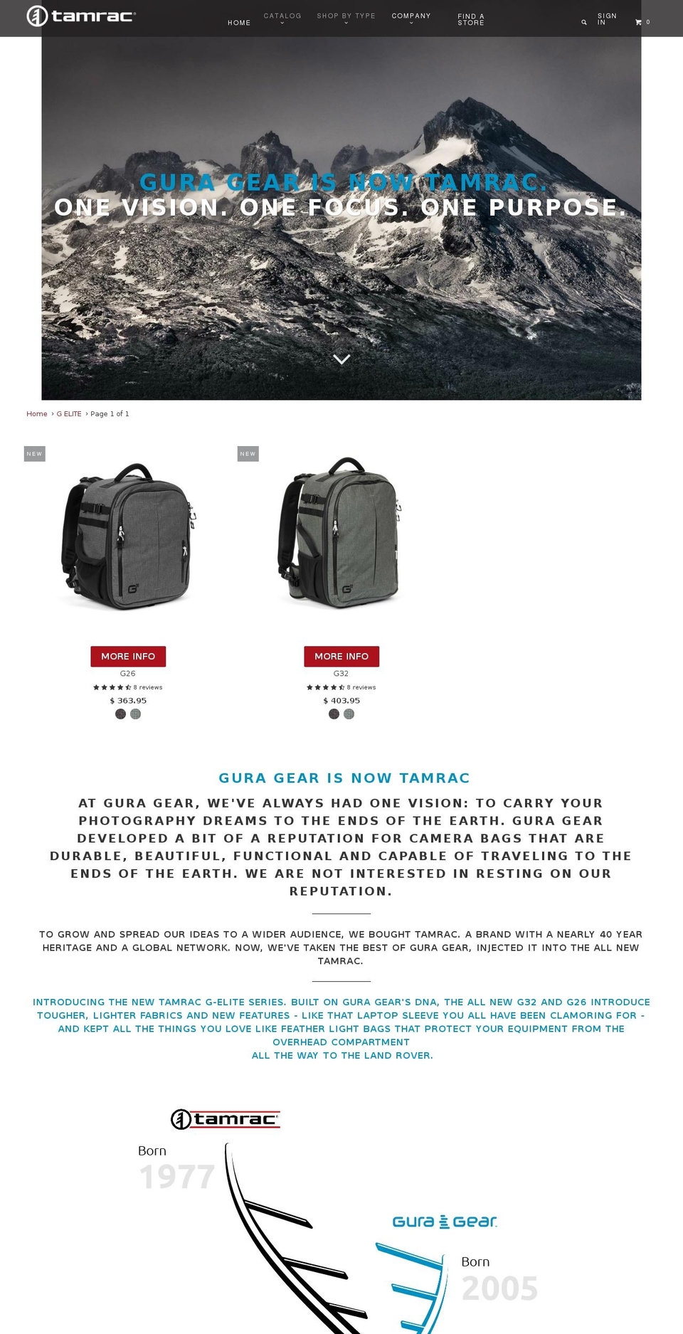 Be Yours Shopify theme site example guragear.com