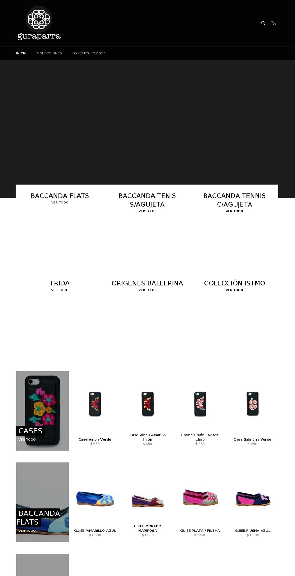 guraparra.mx shopify website screenshot