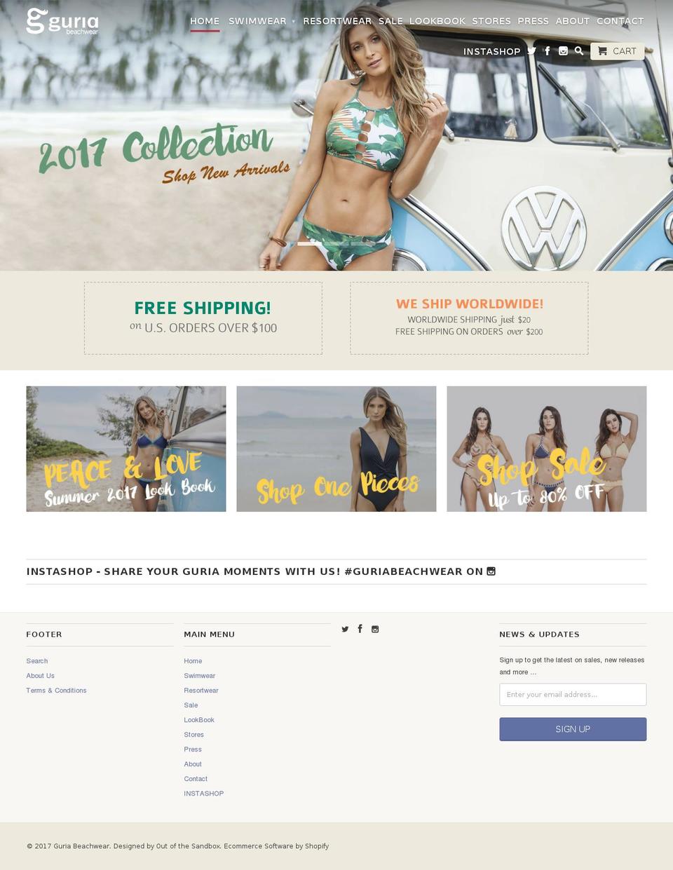 guria.us shopify website screenshot