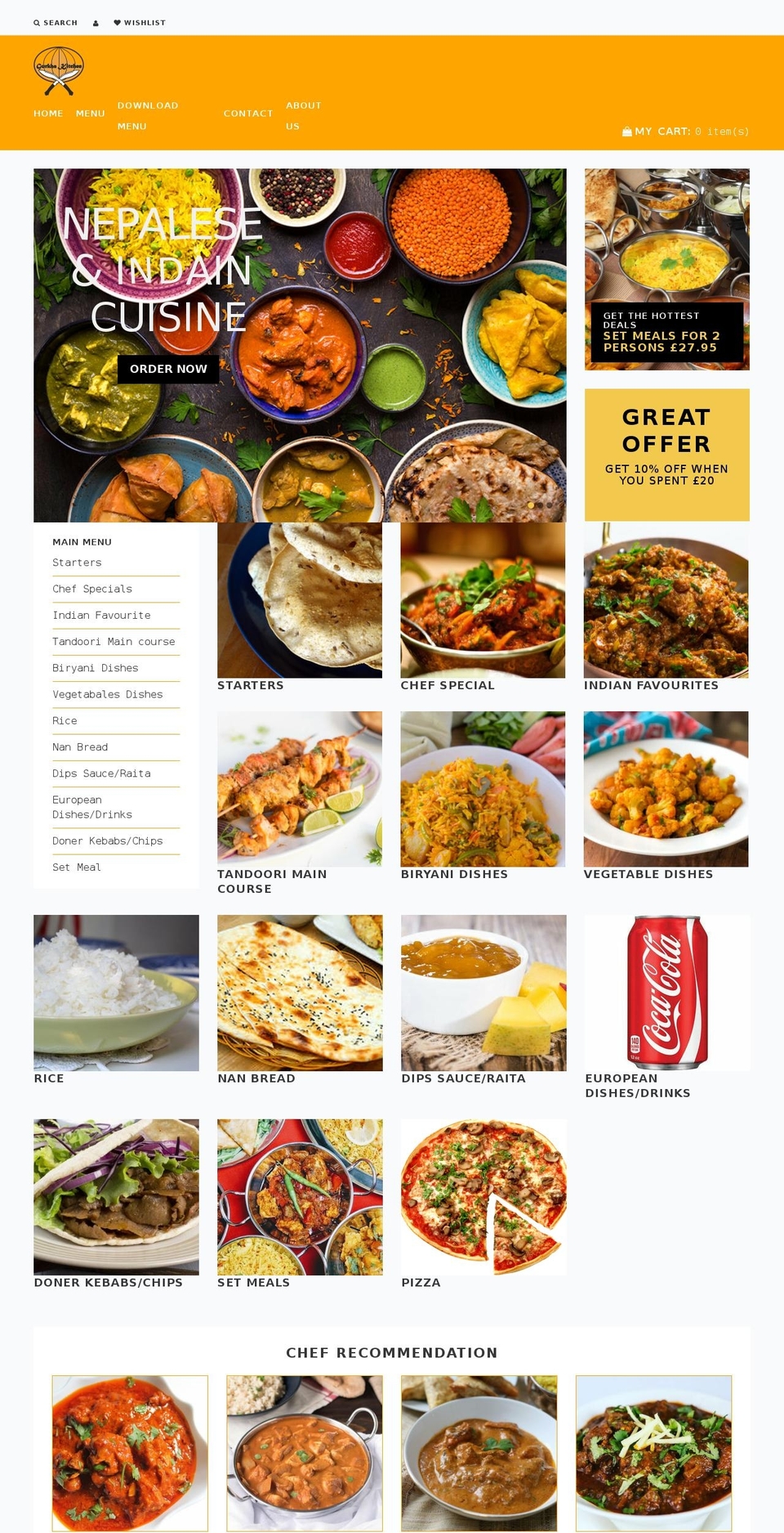 gurkhakitchen.com shopify website screenshot