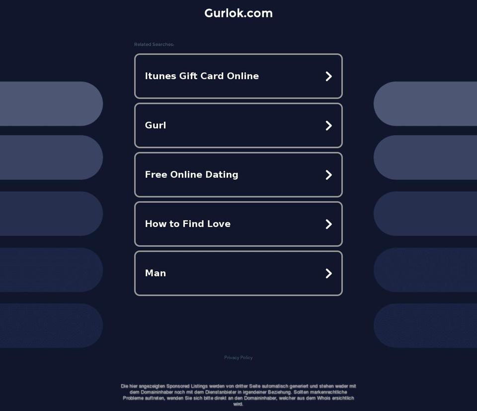 gurlok.com — Shopify storefront screenshot