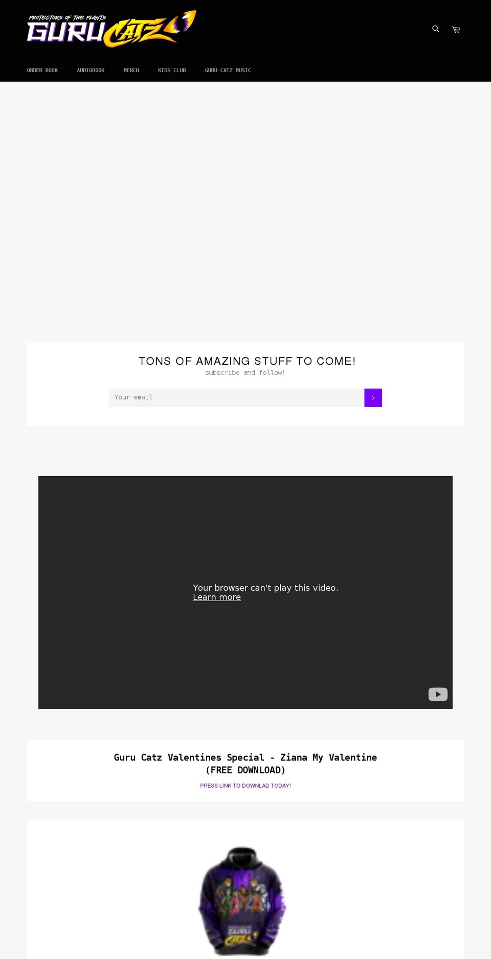 gurucatz.com shopify website screenshot