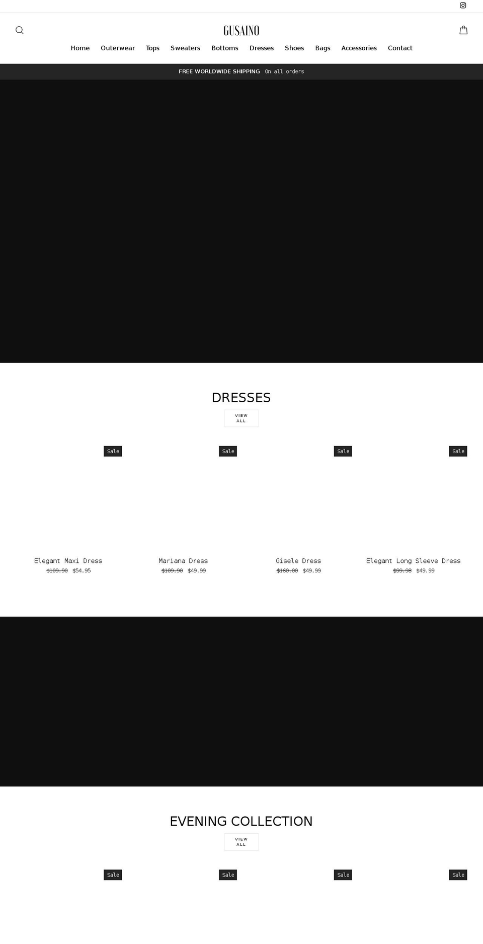 gusaino.com shopify website screenshot