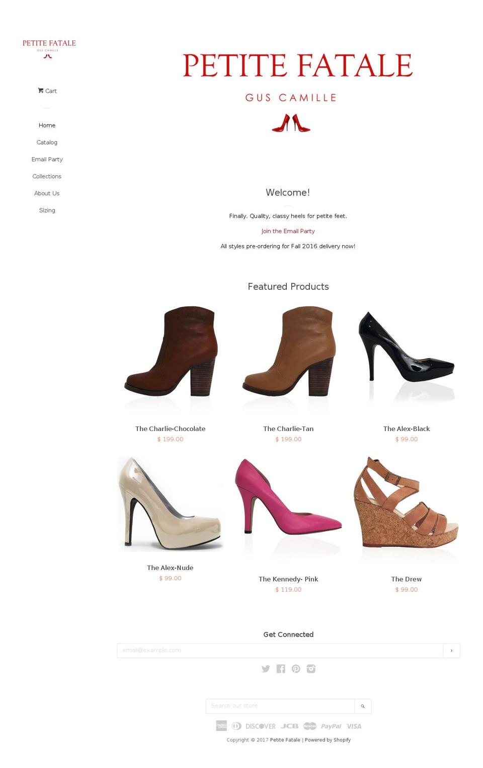 guscamille.com shopify website screenshot