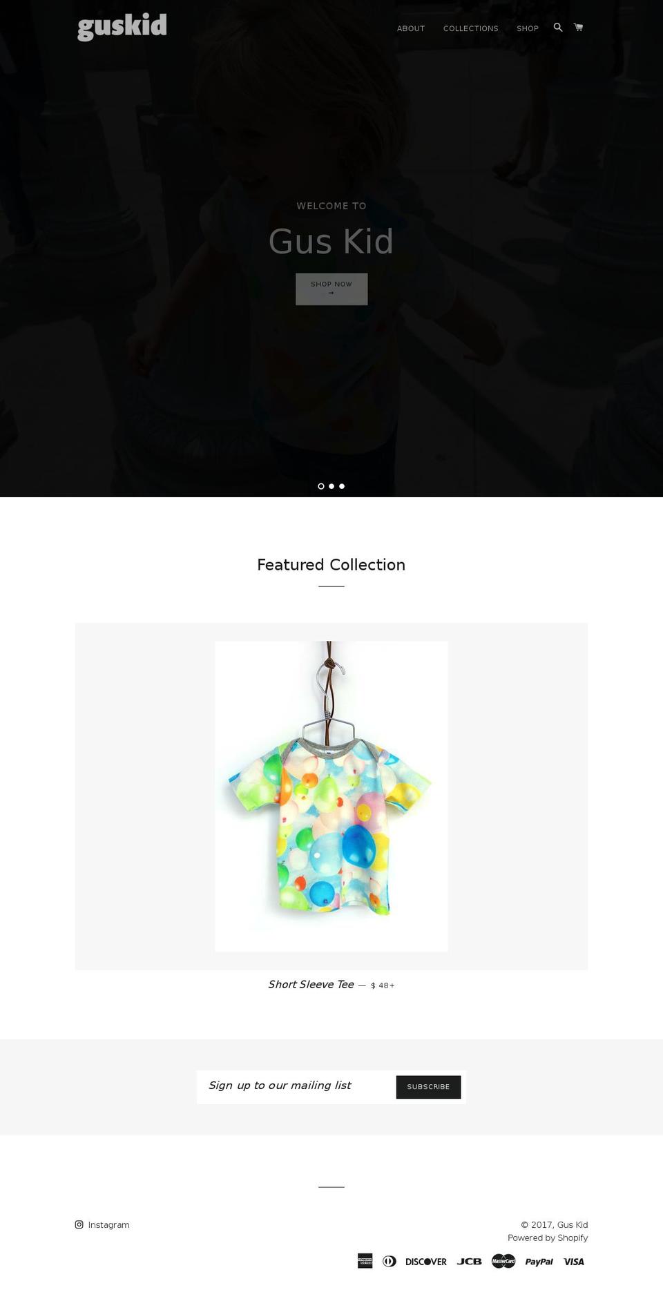 guskidla.com shopify website screenshot