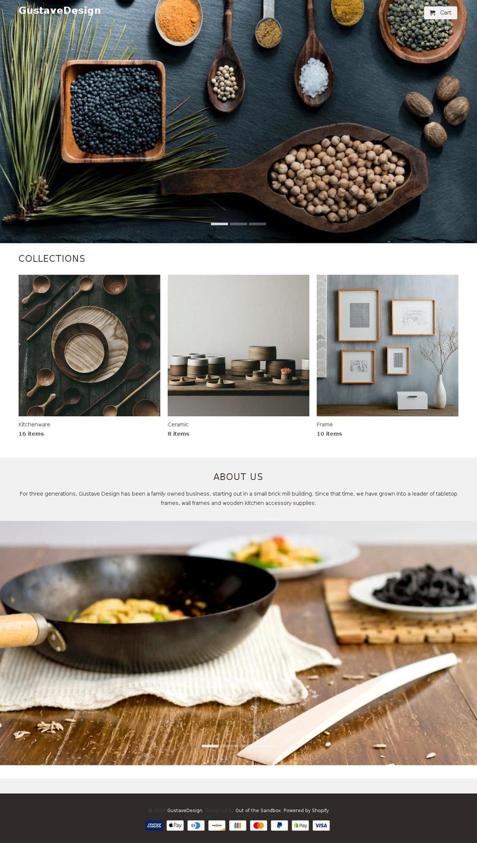 gustavedesign.com — Shopify storefront screenshot