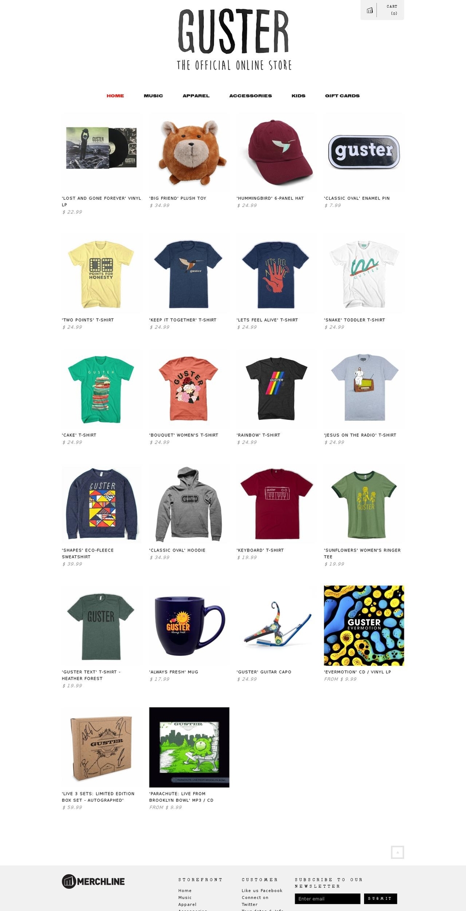 gustermerch.com shopify website screenshot