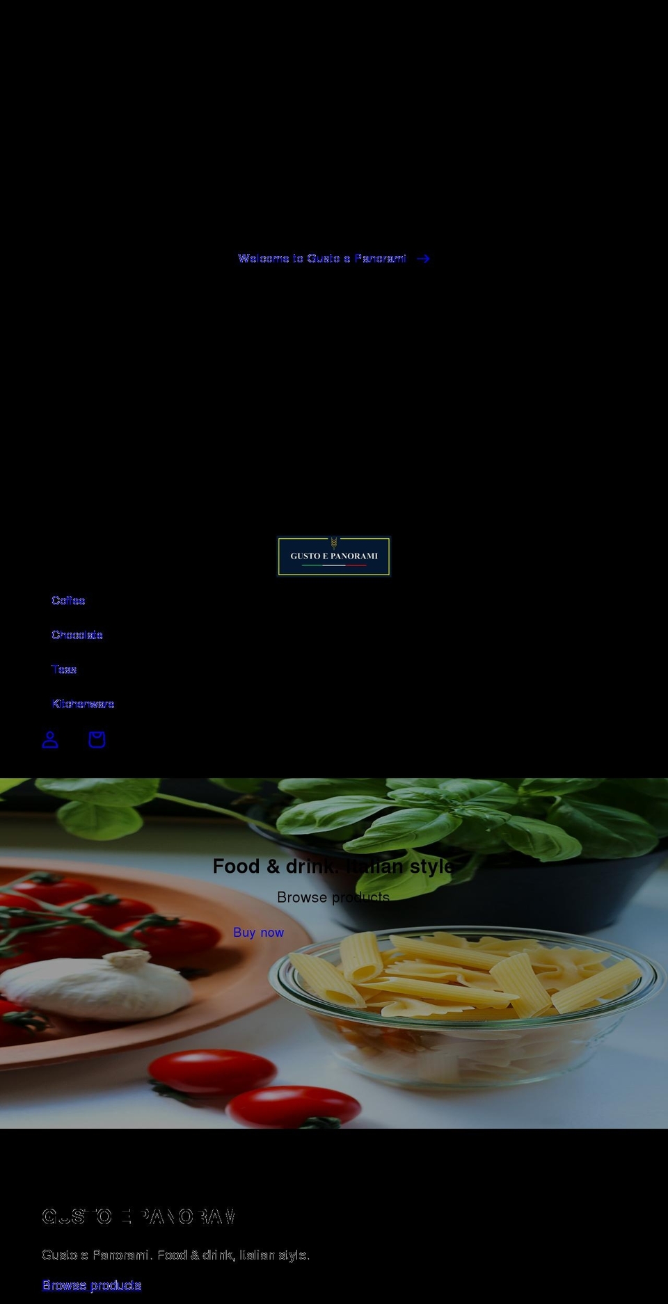 gustoepanorami.com shopify website screenshot