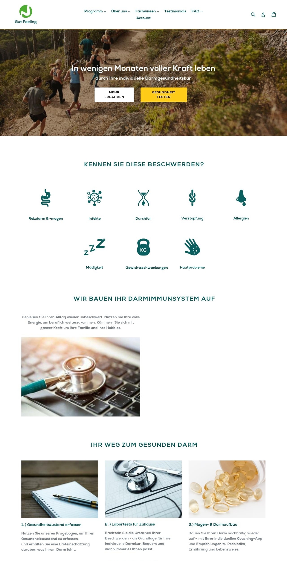 gut-feeling.de shopify website screenshot