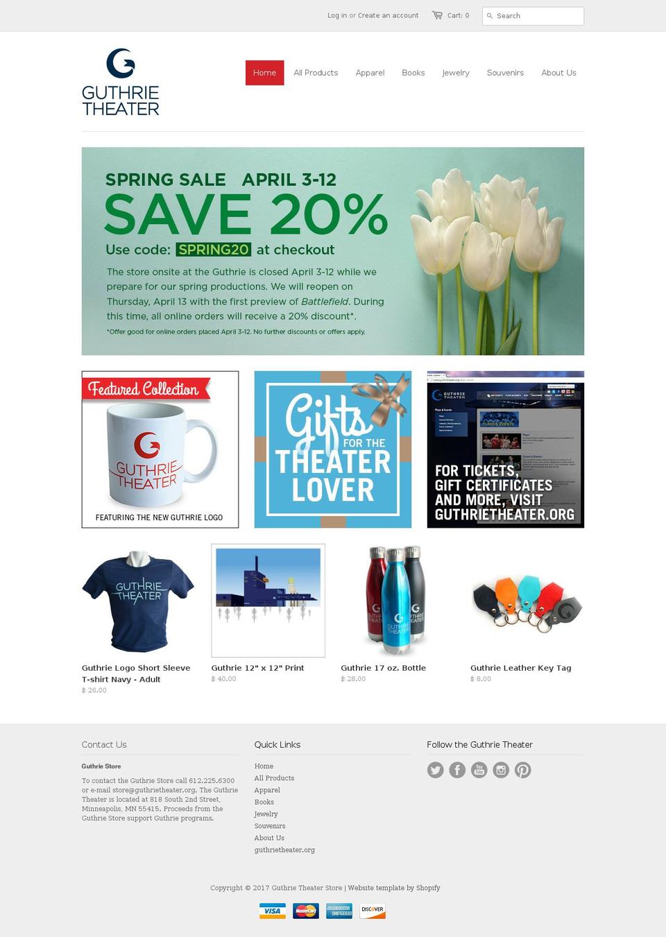 guthriestore.com shopify website screenshot