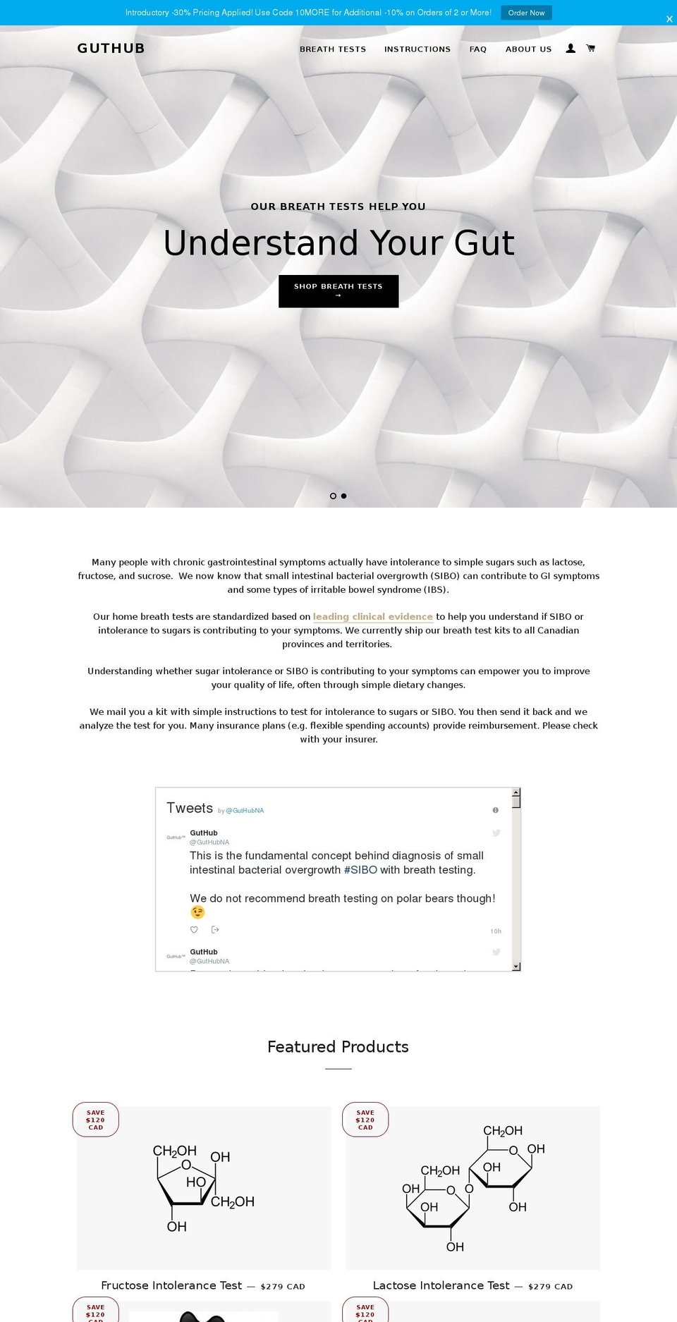 guthub.net shopify website screenshot
