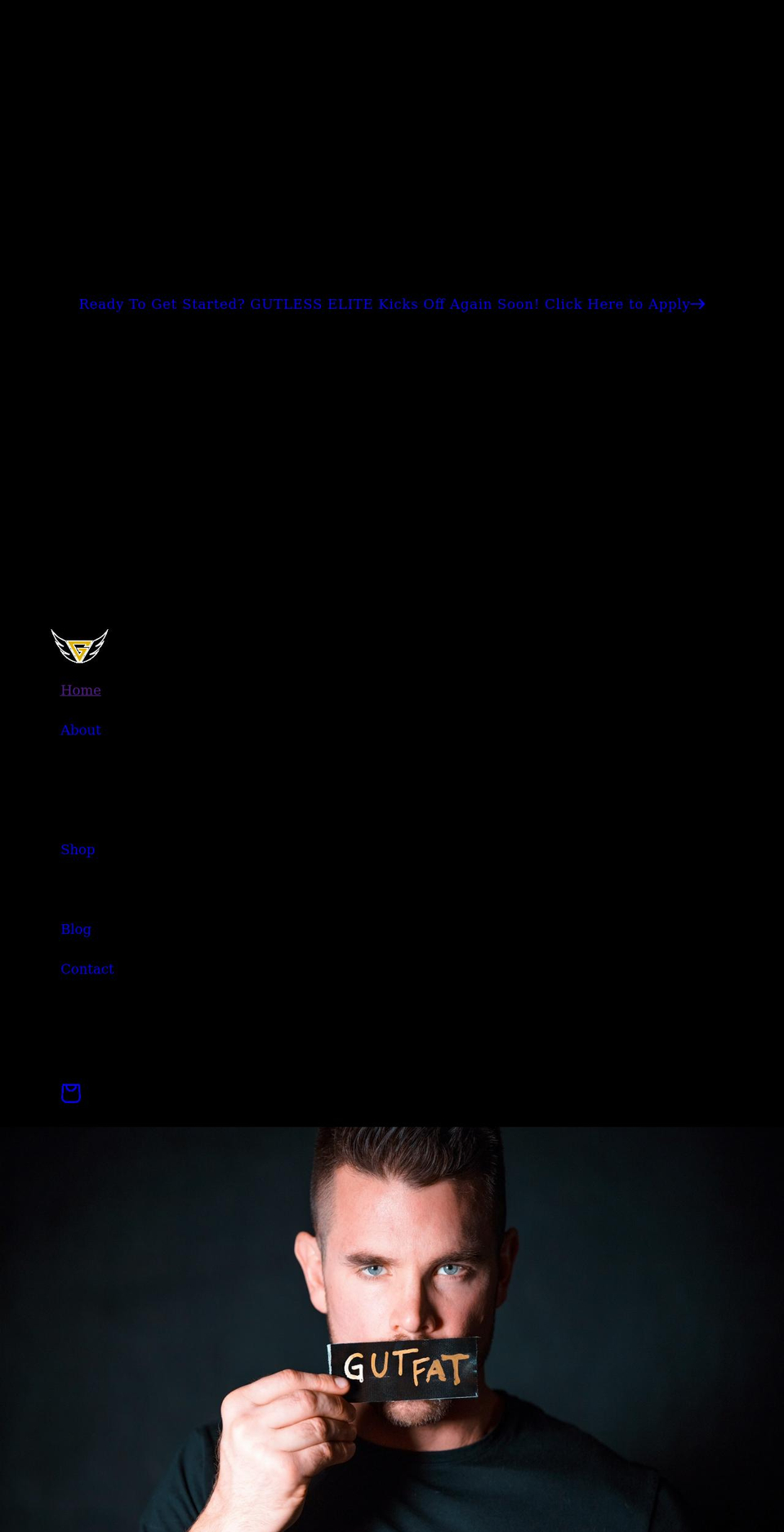 gutless.com shopify website screenshot