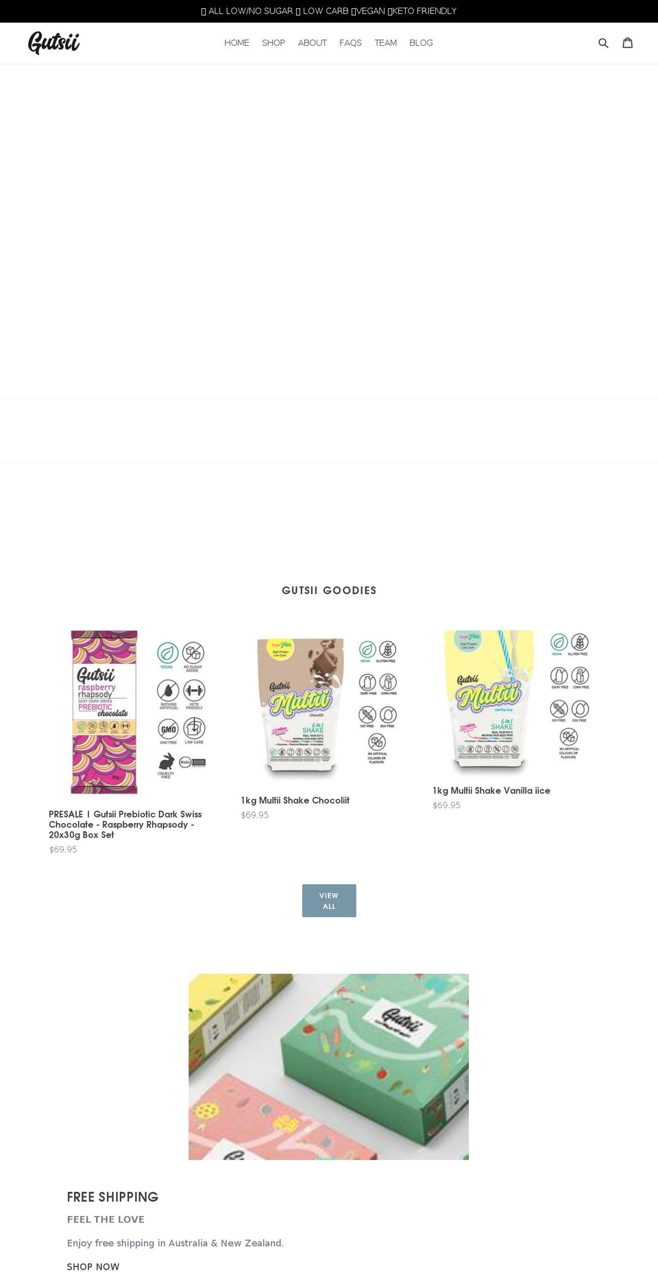 gutsii.com — Shopify storefront screenshot