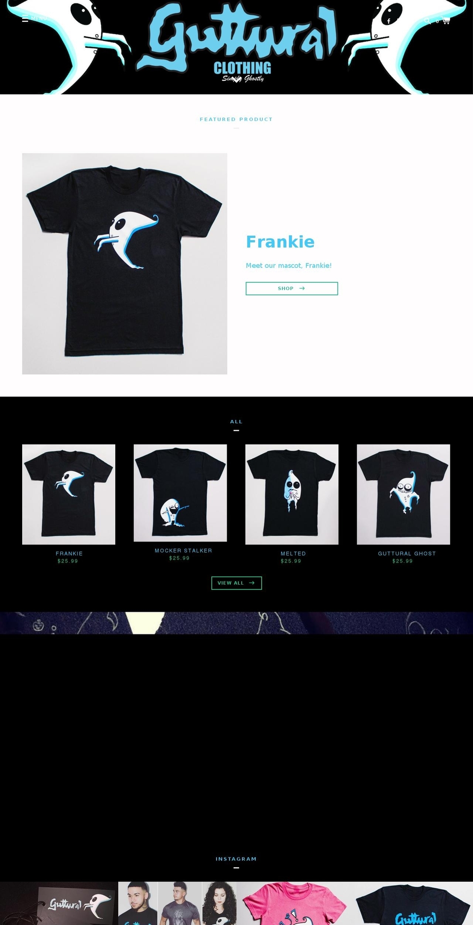 gutturalclothing.com shopify website screenshot