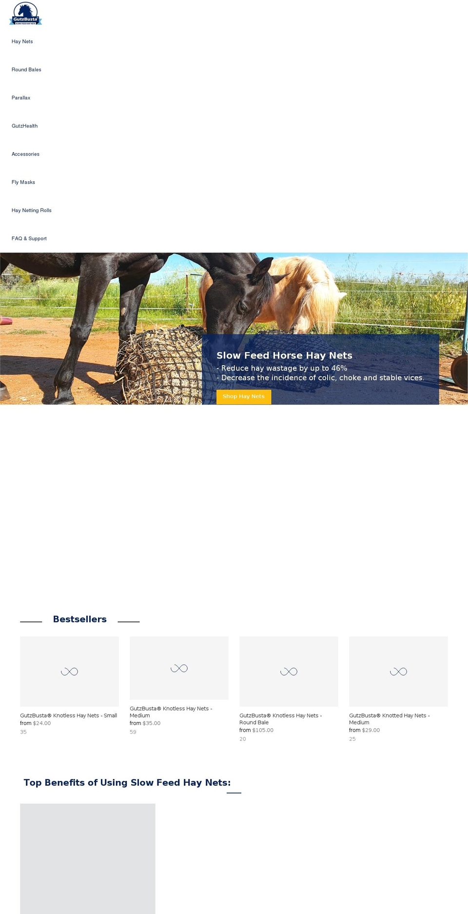 gutzbusta.com.au shopify website screenshot