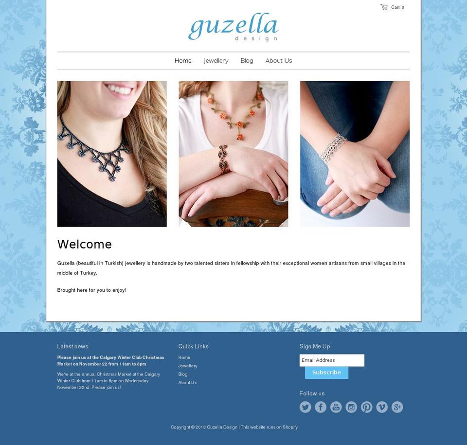 guzelladesign.com — Shopify storefront screenshot