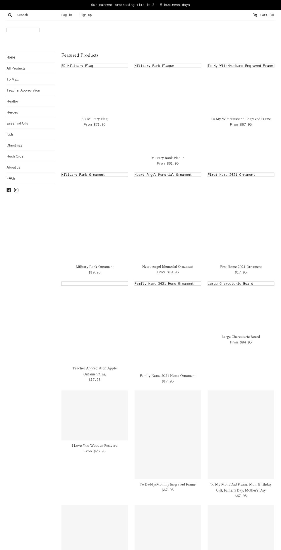 gvkeepsakes.com shopify website screenshot