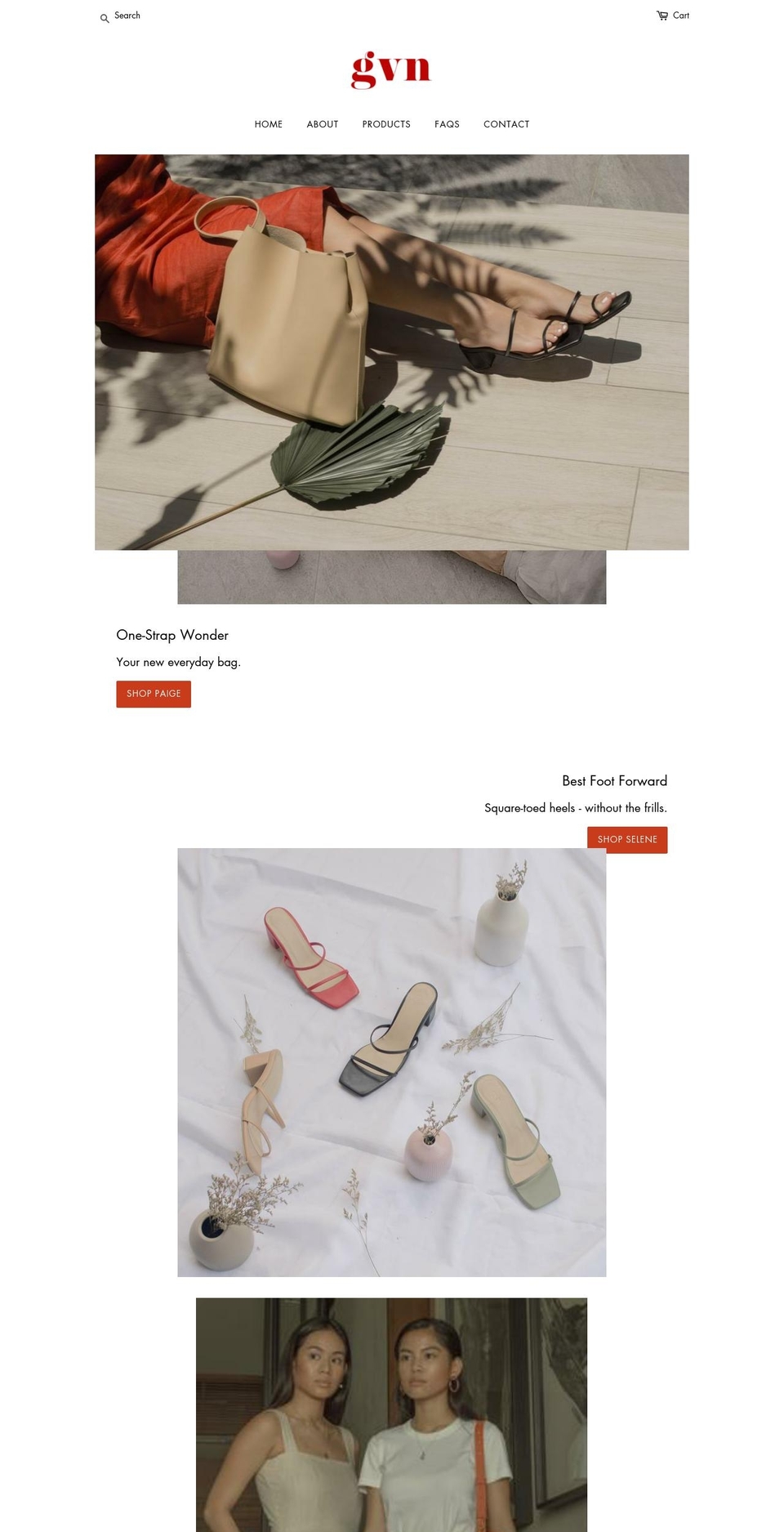 gvnthelabel.com shopify website screenshot