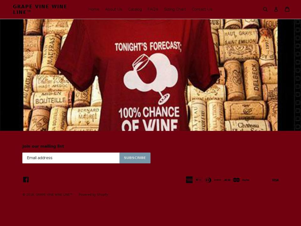 gvwineline.com — Shopify storefront screenshot