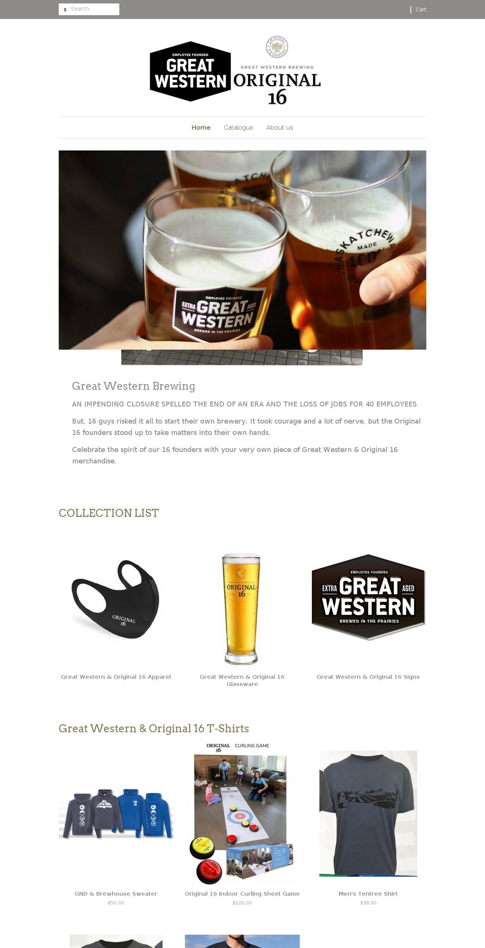gwbcshop.ca shopify website screenshot