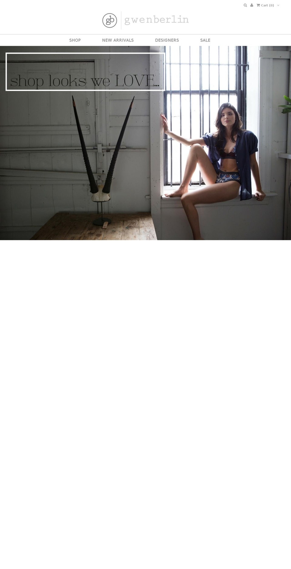 gwenberlin.com shopify website screenshot