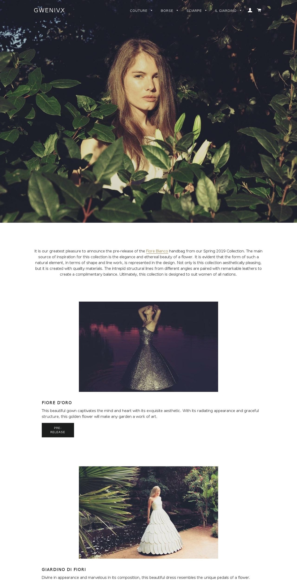 gwenivx.com — Shopify storefront screenshot