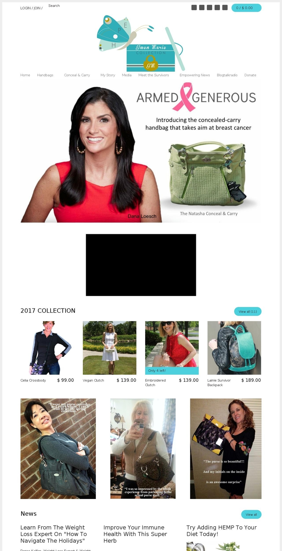 gwenmariecollection.com — Shopify storefront screenshot
