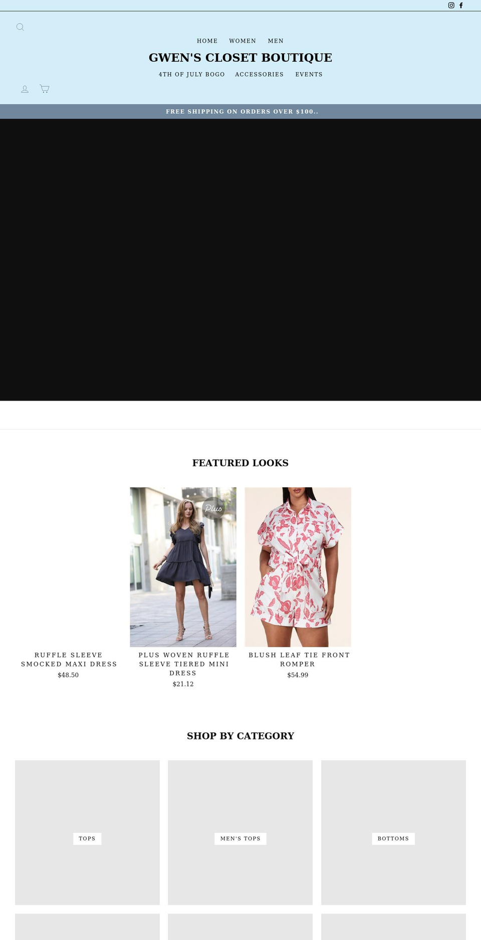gwenscloset.com shopify website screenshot